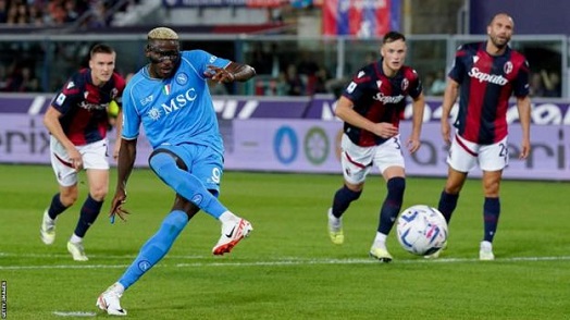 Victor Osimhen scored the goal to clinch Napoli's first Serie A title in 33 years in a 1-1 draw at Udinese last season