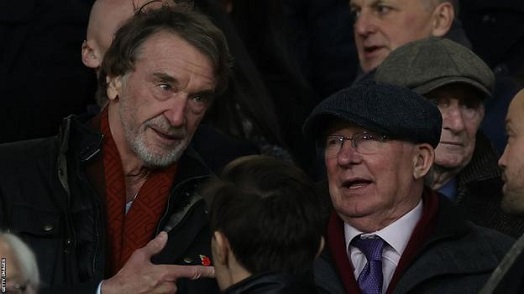 Sir Jim Ratcliffe (left) has made frequent visits to Old Trafford and the club's training ground since his deal was agreed