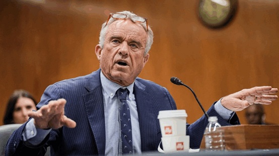 US Health and Human Services Secretary Robert F. Kennedy Jr testifying before the Senate in May