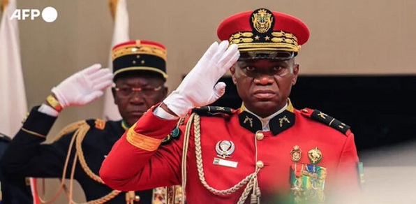 Gabon's military leader and presidential candidate Brice Oligui Nguema