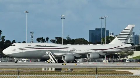 Trump toured the plane in Palm Beach back in February