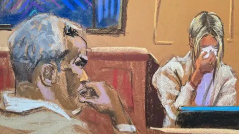 The assistant was frequently speaking through tears as she told the court about Mr Combs' allegedly sexually assaulting her