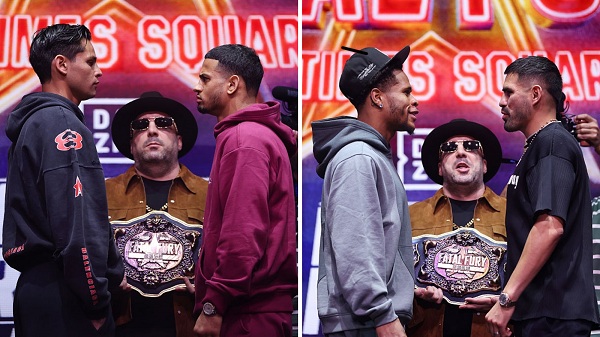 Ryan Garcia (left) and Devin Haney (right) both fight at welterweight on Friday