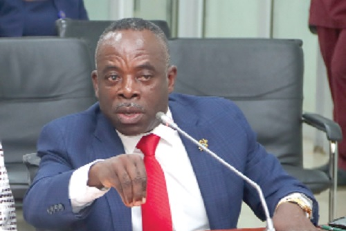 Dr Evans Aggrey-Darkoh, Head of Civil Service, answering questions before the Public Accounts Committee of Parliament. Picture: ELVIS NII NOI DOWUONA