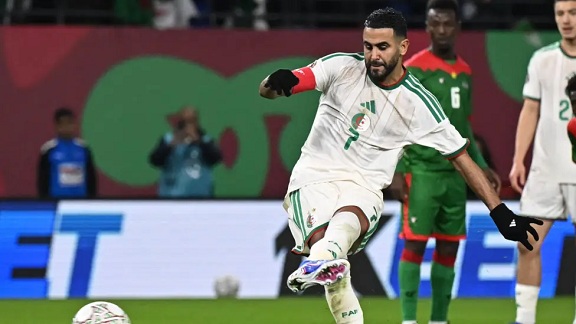 Riyad Mahrez is Algeria's all-time leading scorer at the Africa Cup of Nations with nine goals