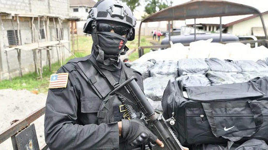 Liberian Vice-President Jeremiah Koung praised the security forces for the operation