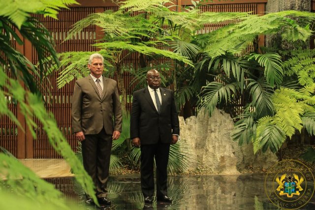 Miguel Diaz-Canel and Akufo-Addo