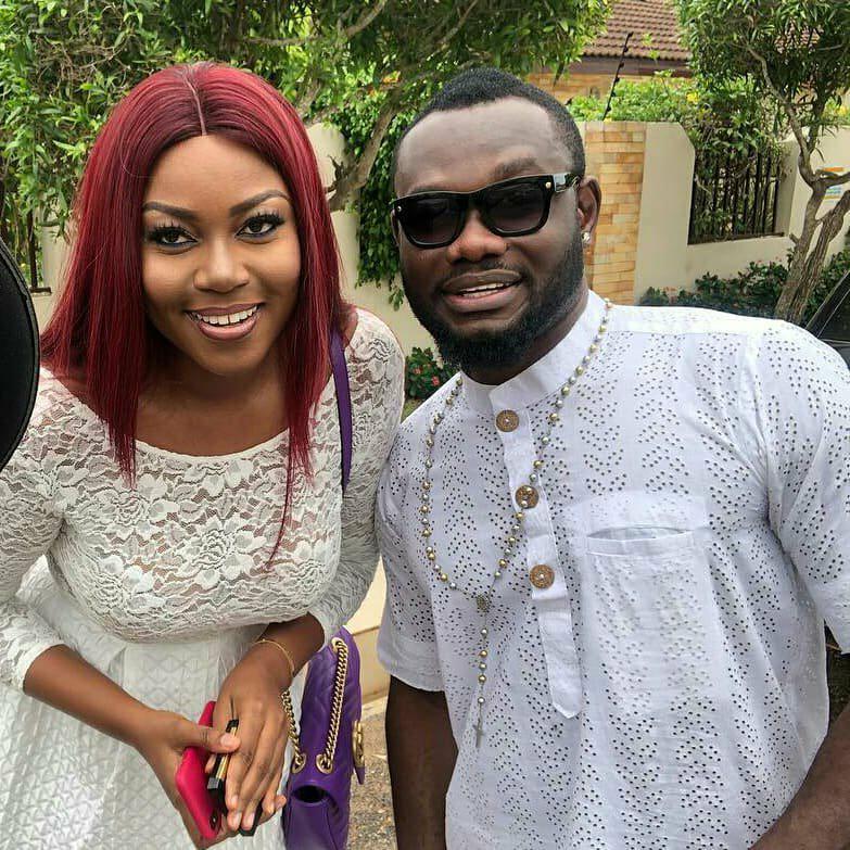 Actress Yvonne Nelson and Prince David Osei at John Dumelo's wedding