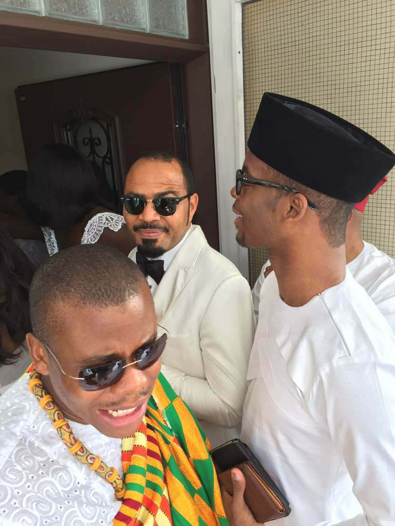 Ramsey Nouah flies from Nigeria to support a friend