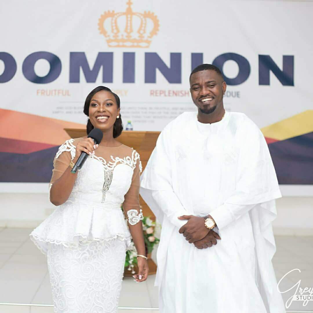 John Dumelo's wife thanks God for her 'yummy dark hot chocolate husband'