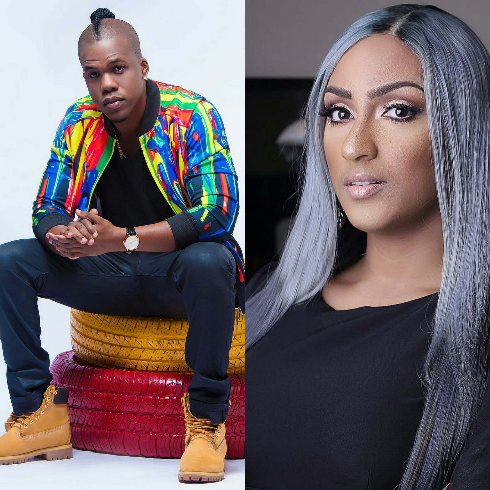 Juliet Ibrahim and his boyfriend Ice Berg