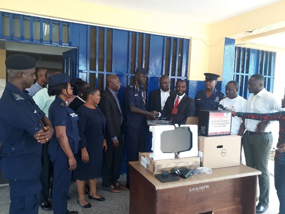 The Junction Mall donates computer to Kpeshie Divisional Police