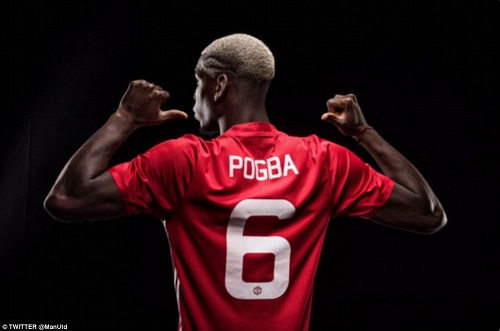 Pogba returned to United after four years with Juventus