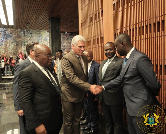 Miguel Diaz-Canel and Akufo-Addo
