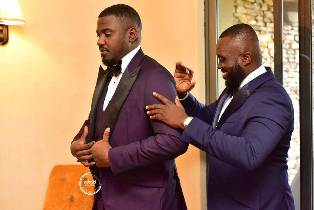 John Dumelo's white wedding