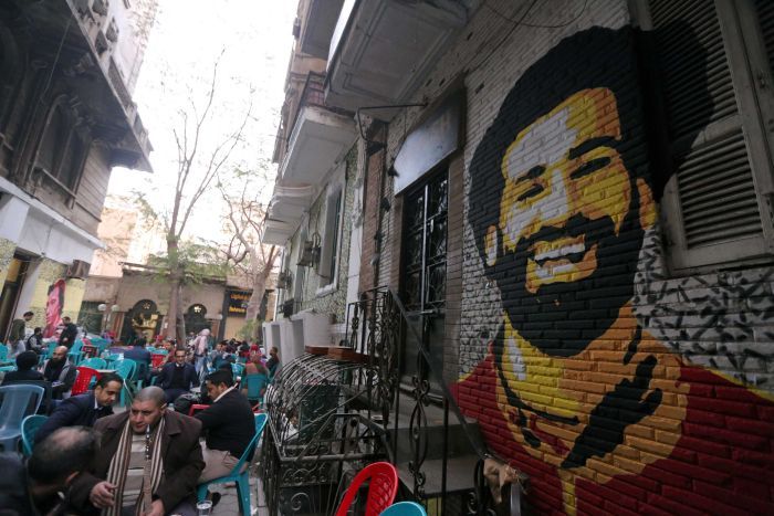 Salah has his image painted on walls in Egypt