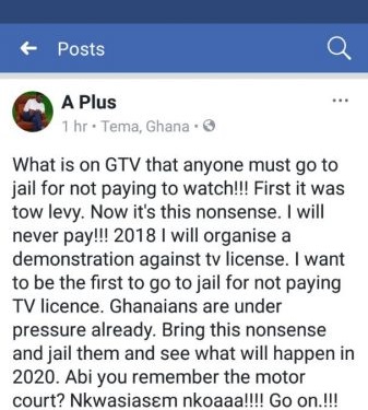 Kwame A plus post on why NPP will lose 2020 election if TV Licence court is made to work