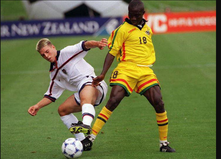 Don Bortey playing for Ghana