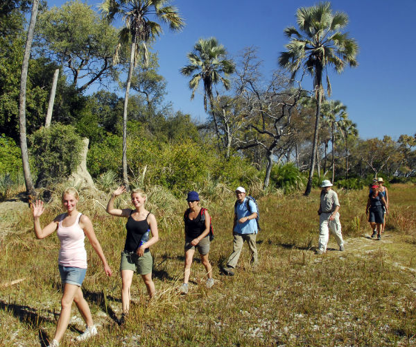 Tourists visit Botswana