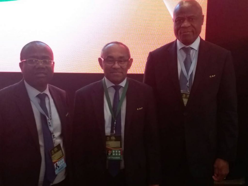 Nyantakyi (left) is the 1st Vice President of CAF