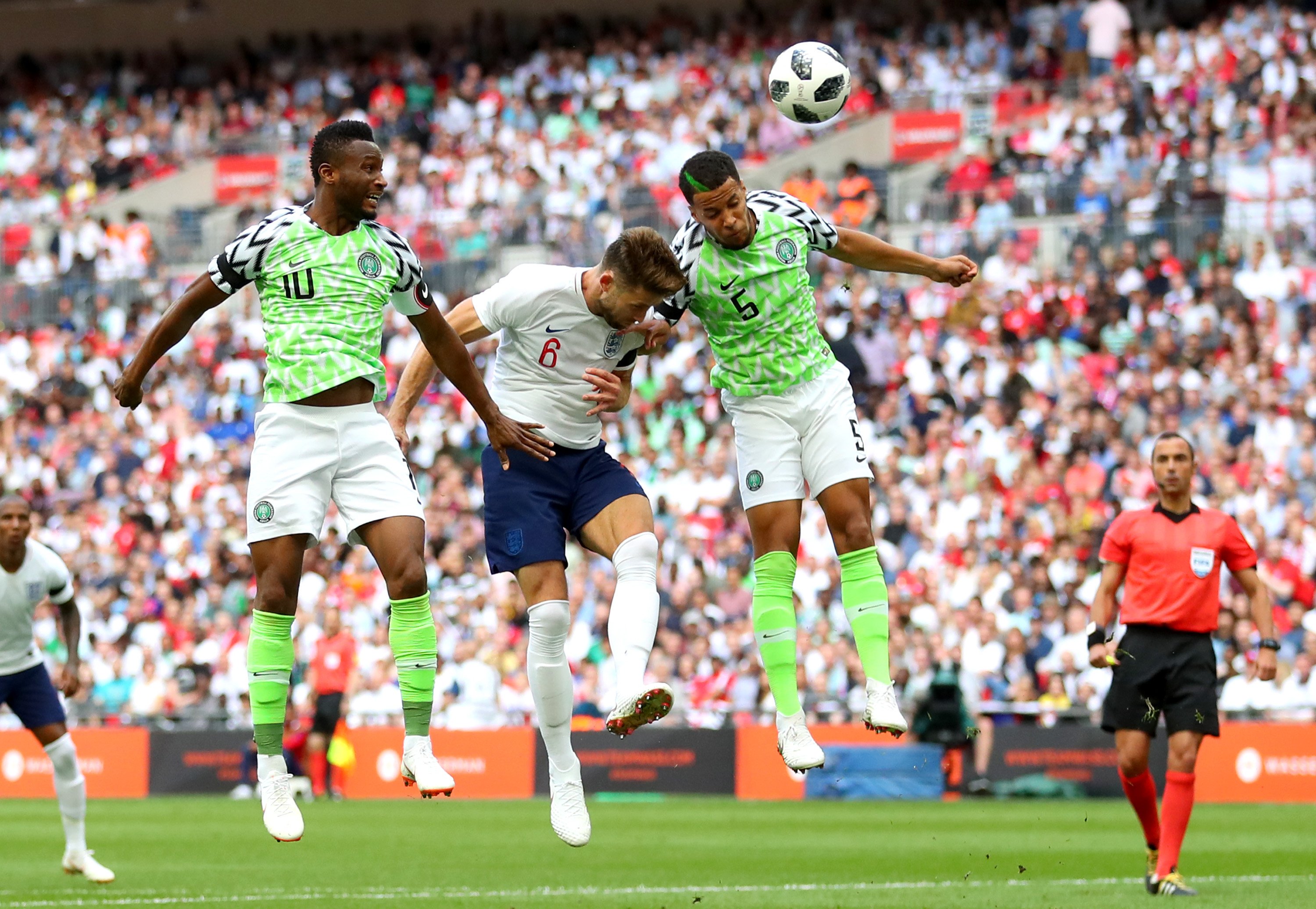 England beat Nigeria 2-1 in a friendly