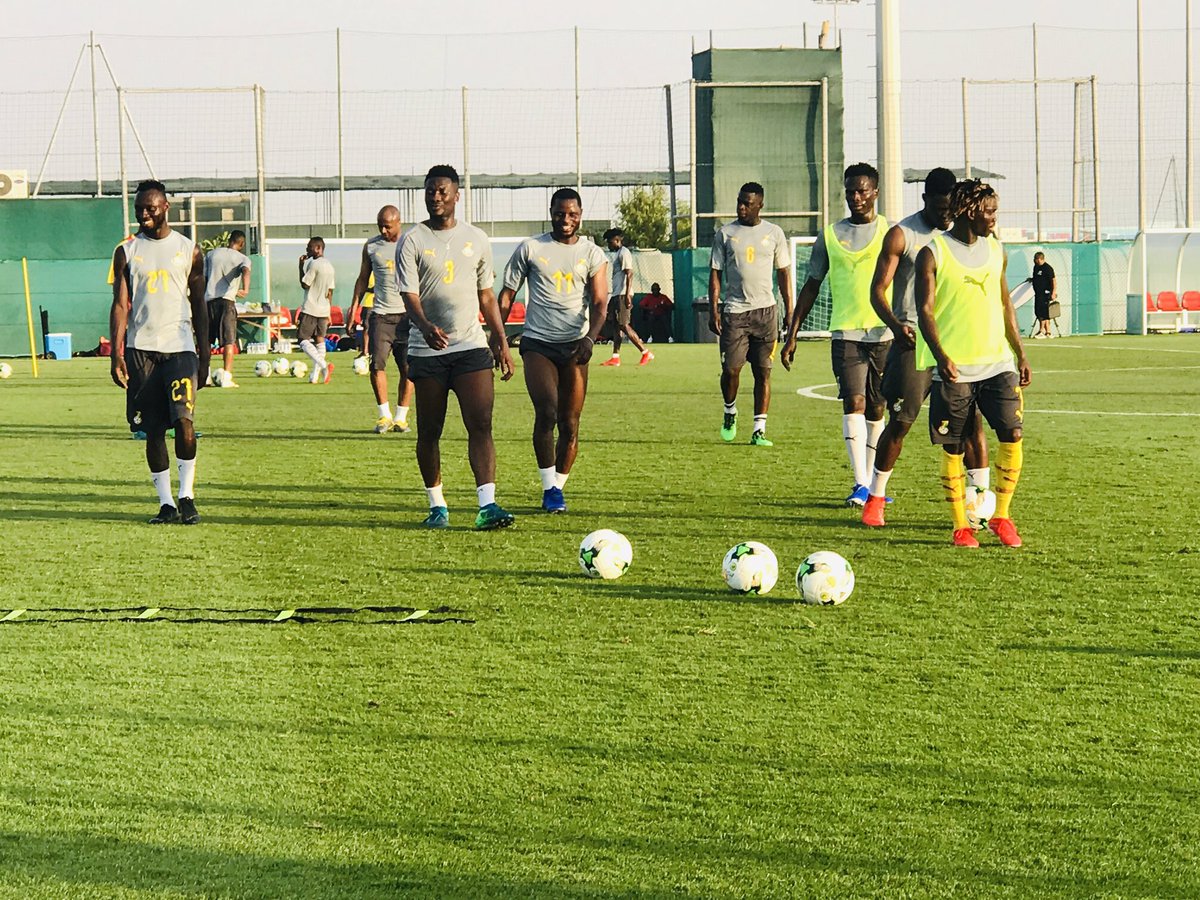 Black Stars training in Dubai