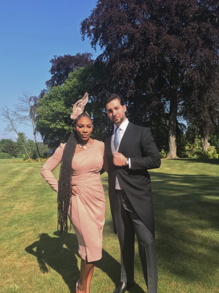 Serena Williams & Alexis Ohanian, Tom Hardy & Charlotte Riley, Carey Mulligan & Marcus Mumford and George & Amal Clooney are among the celebrity couples at the royalwedding