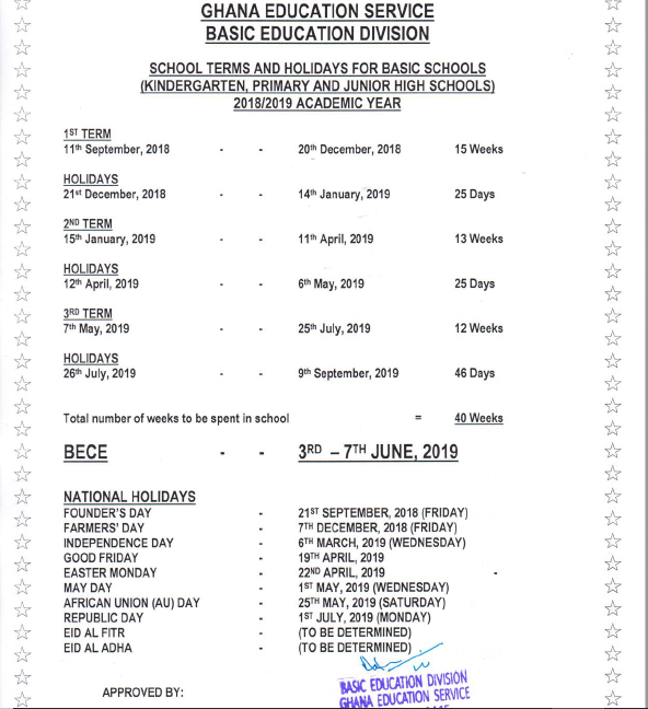 ges-releases-2018-19-academic-calendar-for-basic-schools-prime-news-ghana