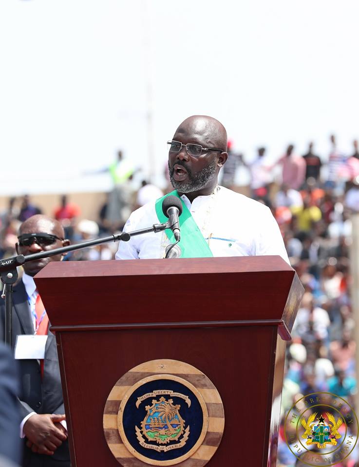George Weah speaks