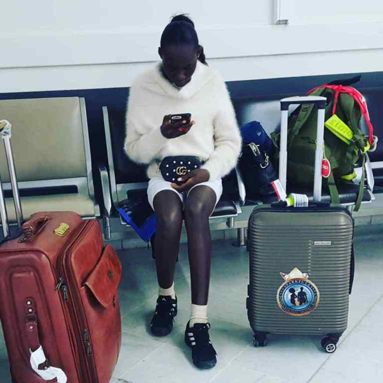 Ghanaian model runs away after arriving in Paris for an event 