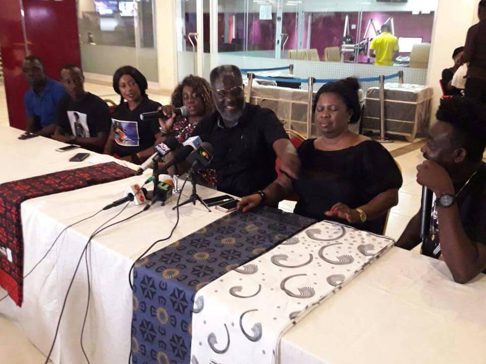 Unveiling of Ebony's funeral cloth 