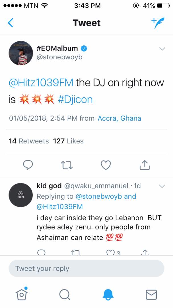 Hitz FMâ€™s DJ Ikon gets endorsement from Stonebwoy