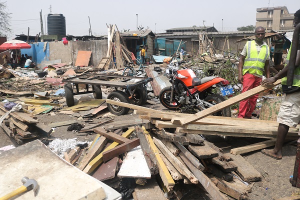 Several structures had been pulled down in the demolition exercise