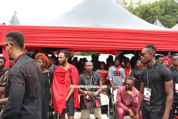 Wanlov the Kubolor  at Ebony's funeral 