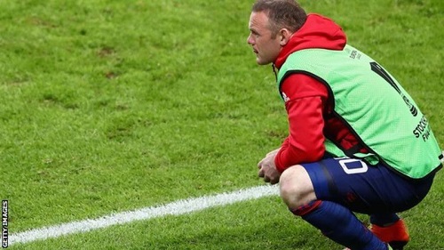 Rooney was on the bench during the Europa League finals