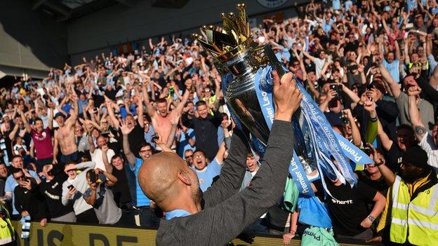 Man City retain Premier League title after scare at Brighton
