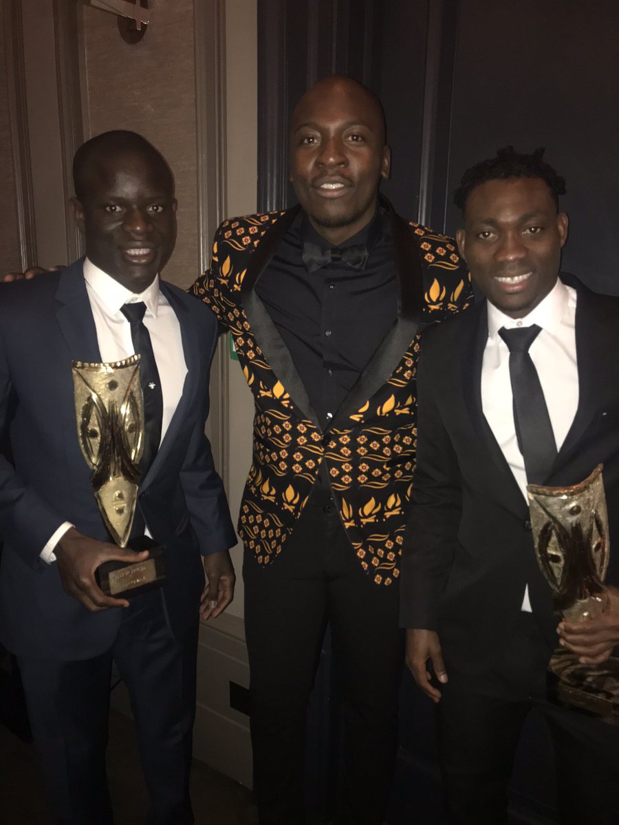 Chelsea midfielder Kante also received an award