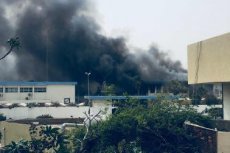 Pictures posted on social media showed thick black smoke billowing from the  ECâ€™s offices