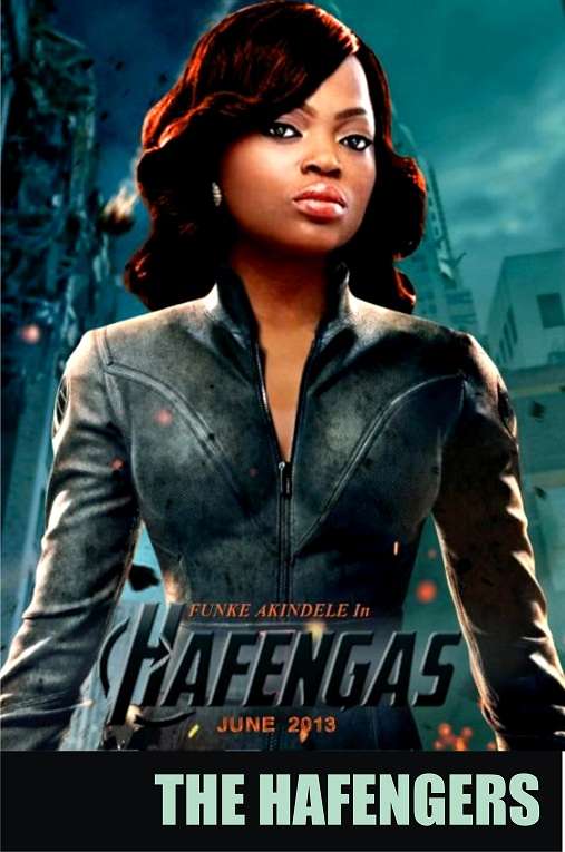 In 2013, this fake poster of Funke Akindele in a mock version of the Avengers went viral on social media (Koko Feed)