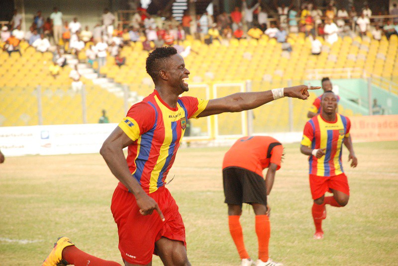 Cosmos Dauda scored 8 league goals in his first season for Hearts of Oak