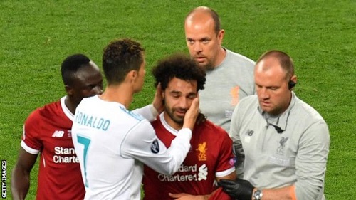 Mohammed Salah got injured early in the game
