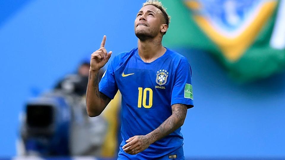 Neymar shared tears after scoring against Costa Rica in Brazil's 2-0 win