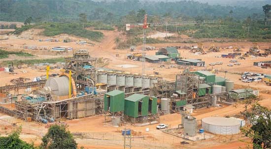 AngloGold Ashanti's mining concession at Obuasi