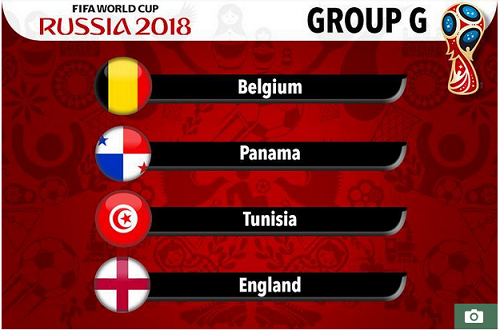 Tunisia are in Group G of Russia 2018