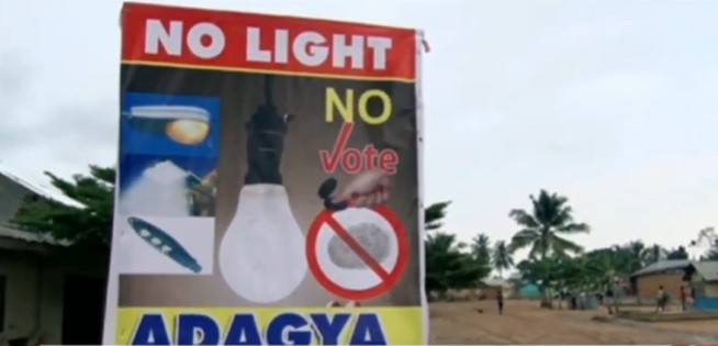 "No Light, No Vote" - Residents Of Amansie South Warn Political Parties