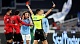 Lazio's Matteo Guendouzi was shown a red card, with AC Milan's Christian Pulisic booked, for an incident at the end