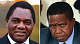 Hakainde Hichilema (L) defeated Edgar Lungu (R) in the 2021 presidential election - the third time they had faced each other at the polls